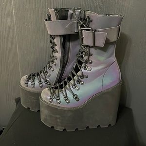Club Exx- Prism Reflective Traitor Boots